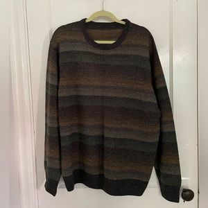 Striped vintage grunge sweater, size L